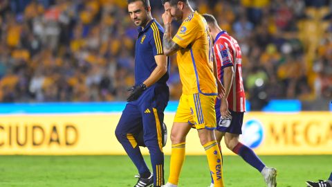 Gignac anotó un gol, pero salió lesionado.