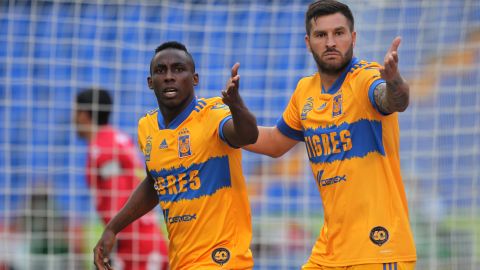 Julián Quiñones en su etapa con Tigres de la UANL.