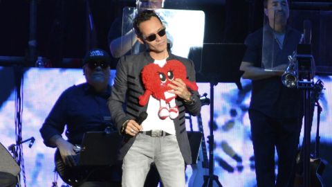 Marc Anthony en el Zócalo de Ciudad de México.