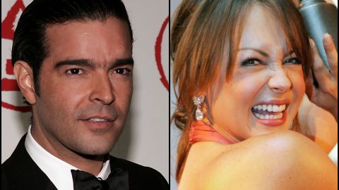 Pablo Montero y Gaby Spanic, artistas latinos.