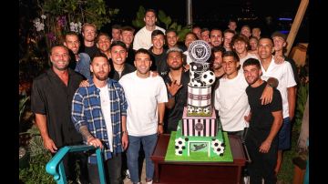 Messi y sus compañeros del Inter Miami cerraron la temporada con un festejo en un restaurante.