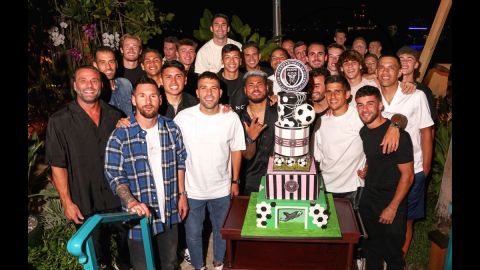 Messi y sus compañeros del Inter Miami cerraron la temporada con un festejo en un restaurante.