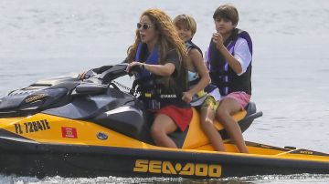 Shakira, Milan y Sasha en Miami.