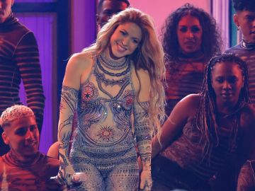 Shakira en el Latin Grammy 2023 junto a Bizarrap 2023.
