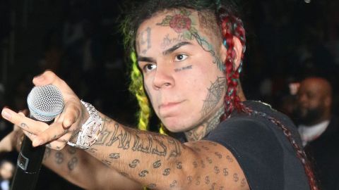 Tekashi 6ix9ine durante un concierto en Nueva York.