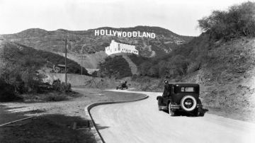 Hollywoodland, el letrero original.
