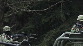 Retén de seguridad en México