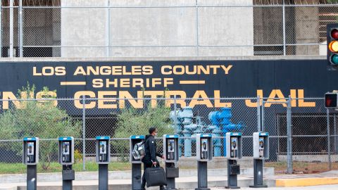 Outside view of the Men Central Jail, amid the Covid 19 pandemic, May 12, 2020, in Los Angeles, California. - Cases of COVID-19 in the Los Angeles County jail system have spiked by nearly 60% in the span of a week, according to numbers reported on May 12, 2020 by Sheriff Alex Villanueva. (Photo by VALERIE MACON / AFP) (Photo by VALERIE MACON/AFP via Getty Images)