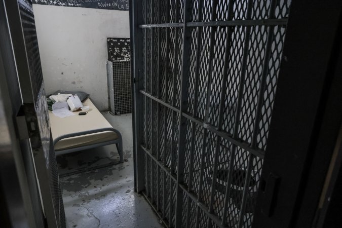 A solitary confinement cell of Gradignan prison is pictured, near Bordeaux, southwestern France, on October 3, 2022. (Photo by Thibaud MORITZ / AFP) (Photo by THIBAUD MORITZ/AFP via Getty Images)