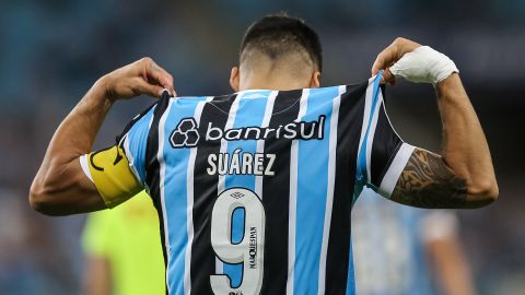 Luis Suárez convirtió más de 20 goles con Gremio.