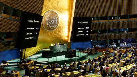 Asamblea General de la ONU vota y exige alto al fuego humanitario inmediato en Gaza