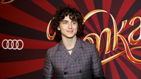 TORONTO, ONTARIO - DECEMBER 13: Timothée Chalamet attends the "Wonka" Canadian Fan Screening at Cineplex Cinemas Yorkdale on December 13, 2023 in Toronto, Ontario. (Photo by Jeremy Chan/Getty Images)