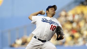 Hideo Nomo fue el primer japonés en jugar para los Dodgers.