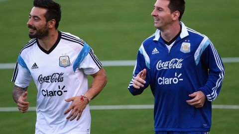 Ezequiel Lavezzi jugó más de 50 partidos con la selección de Argentina.