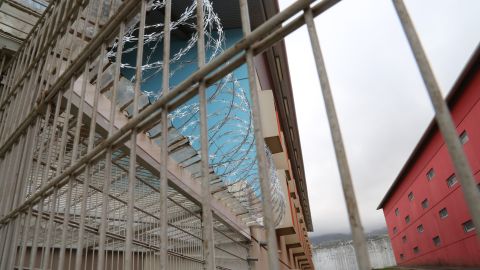 View of the Domenjod prison on October 16, 2014 in Saint-Denis de la Reunion on the French Indian Ocean island of La Reunion. AFP PHOTO RICHARD BOUHET (Photo credit should read RICHARD BOUHET/AFP via Getty Images)