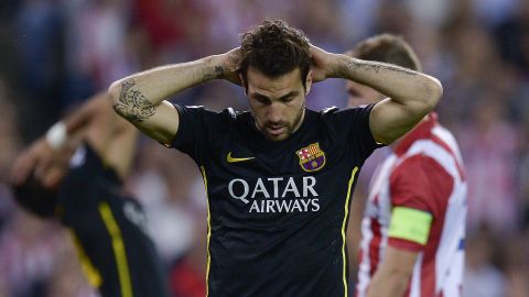 Cesc Fábregas durante su etapa como jugador del FC Barcelona.