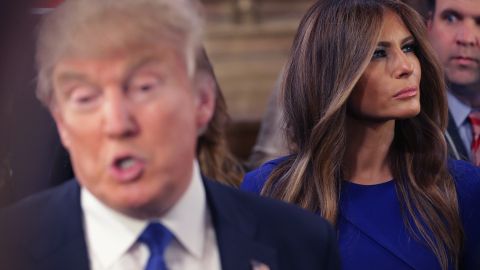 El expresidente Donald Trump y la exprimera dama Melania Trump.