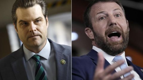 Matt Gaetz y Markwayne Mullin, miembros del Partido Republicano