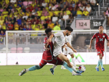 Encuentro amistoso entre la selección de Madrid y Colombia de