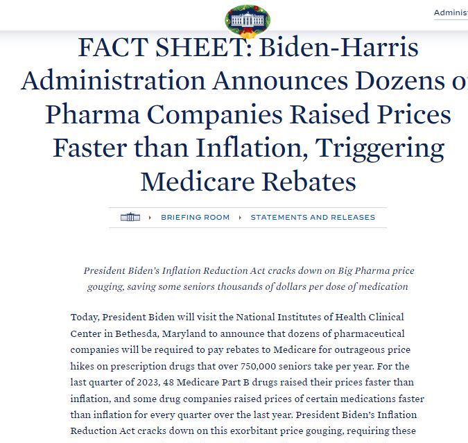 Gobierno de Biden alista reembolsos para 48 medicamentos que aumentaron de precio en el Medicare