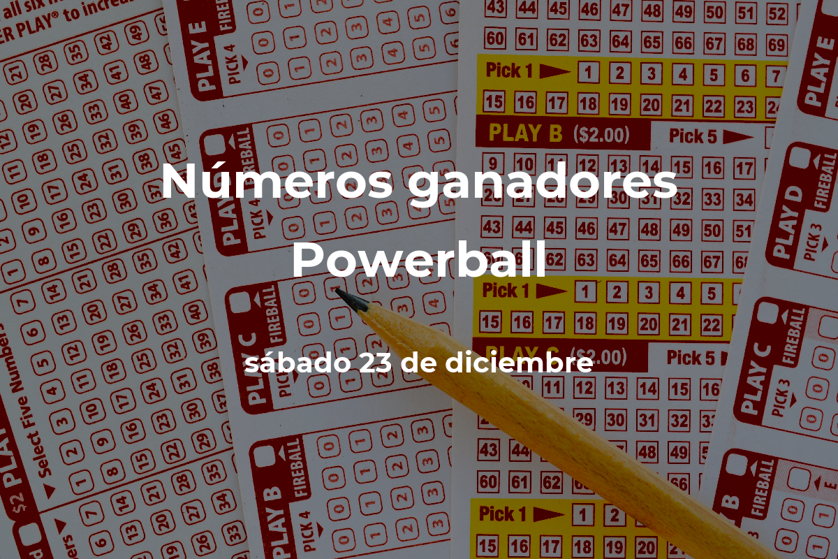 Powerball números ganadores en vivo del sorteo hoy sábado 23 de