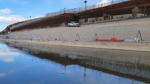 El muro fronterizo de Estados Unidos visto de desde Ciudad Juárez, en Chihuahua, México.