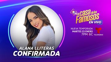 Alana Lliteras formará parte de La Casa de los Famosos 4 de Telemundo.