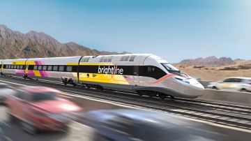 Los trenes de Brightline West serán totalmente eléctricos y cero emisiones.