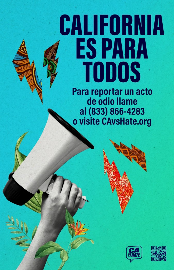 El Departamento de Derechos Civiles anunciaron su campaña en varios idiomas.
