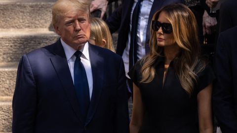 Donald Trump y su esposa Melania