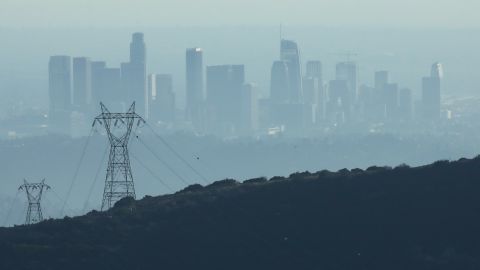 PASADENA, CALIFORNIA - NOVEMBER 05: The buildings of downtown Los Angeles are partially obscured in the late afternoon on November 5, 2019 as seen from Pasadena, California. The air quality for metropolitan Los Angeles was predicted to be "unhealthy for sensitive groups" today by the South Coast Air Quality Management District. The Trump administration has begun officially withdrawing from the Paris Climate Agreement. A new report by more than 11,000 scientists worldwide states that the planet "clearly and unequivocally faces a climate emergency." (Photo by Mario Tama/Getty Images)