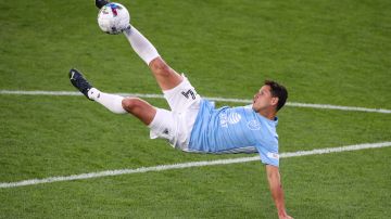 ST PAUL, MN - AUGUST 09: Javier Hernandez #14 of the MLS All-Stars competes during the Cross & Volley event against the Liga MX All-Stars during the MLS All-Star Skills Challenge at Allianz Field on August 9, 2022 in St Paul, Minnesota. (Photo by David Berding/Getty Images)