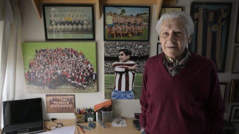 Jorge Griffa, jugador legendario del Atlético de Madrid.