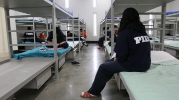 Inmigrantes detenidas por ICE en el centro de detención de Port Isabel en Texas.