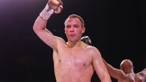 GUADALAJARA, MEXICO - JUNE 19: Julio Cesar Chavez Jr. gestures during a fight against Anderson "Spider" Silva as part of the Tribute to the Kings at Jalisco Stadium on June 19, 2021 in Guadalajara, Mexico. (Photo by Manuel Velasquez/Getty Images)