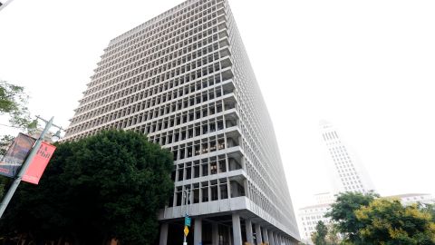 LOS ANGELES, CALIFORNIA - SEPTEMBER 20: A general view of Clara Shortridge Foltz Criminal Justice Center during the arraignment of former film producer Harvey Weinstein on sex-related charges on September 20, 2021 in Los Angeles, California. The 69-year old convicted sex offender faces incarceration for up to 140 years if found guilty in the California courts. (Photo by Frazer Harrison/Getty Images)