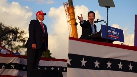 Marco Rubio en un evento de Trump en 2022.