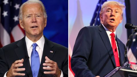 El presidente Joe Biden y el expresidente Donald Trump.