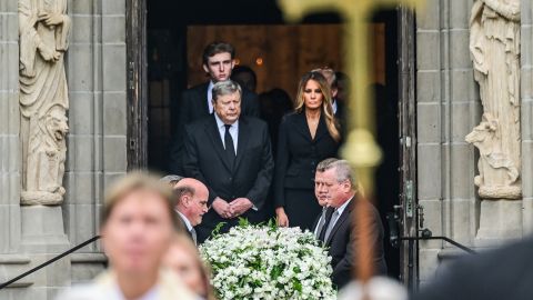 El funeral de la madre de Melania Trump fue en Palm Beach, Florida.