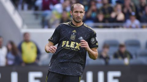 Giorgio Chiellini durante un partido con el LAFC.