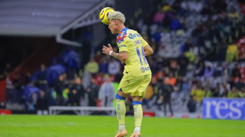 Ciudad de México a 20 de enero de 2024. Cristian Calderon, durante el partido correspondiente a la jornada 2 del torneo Clausura 2024, entre las Águilas del América y los Gallos Blancos del Querétaro, realizado en el Estadio Azteca. Foto: Imago7/ Manlio Contreras