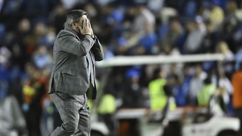 Miguel Herrera en la última derrota de los Xolos ante Cruz Azul.