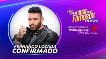 Fernando Lozada estará en La Casa de los Famosos 4.