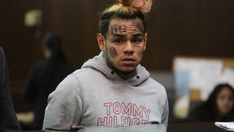 Tekashi 6ix9ine en una corte criminal en New York.