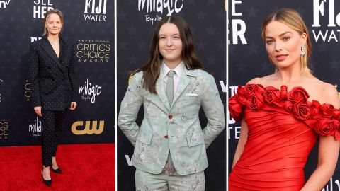 Las estrellas del cine y la televisión posaron con sus mejores looks en los "Critics Choice Awards".