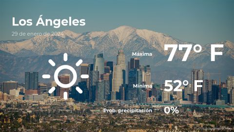 Conoce el clima de hoy en Los Ángeles