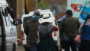 Los manifestantes respaldan una nueva candidatura de Evo Morales a presidente.