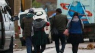 Los manifestantes respaldan una nueva candidatura de Evo Morales a presidente.
