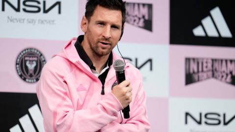 Tokyo (Japan), 06/02/2024.- Inter Miami's forward Lionel Messi of Argentina speaks during a press conference in Tokyo, Japan, 06 February 2024. Inter Miami will face J-League Vissel Kobe for a friendly soccer match on 07 February. (Futbol, Amistoso, Japón, Tokio) EFE/EPA/FRANCK ROBICHON