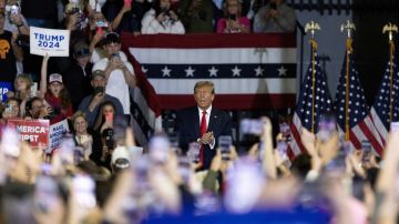 Donald Trump realizó un mitin electoral en Conway, Carolina del Sur, el 10 de febrero de 2023.